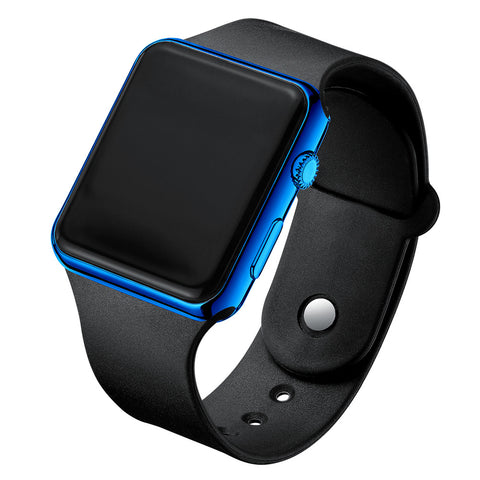 Square Electroplated LED Digital Watch