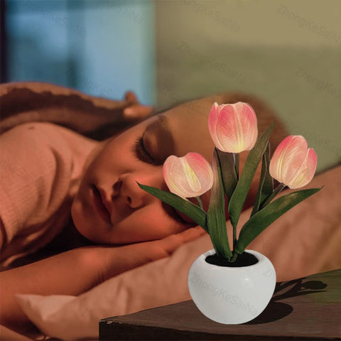 Simulation Flower Table Lamp