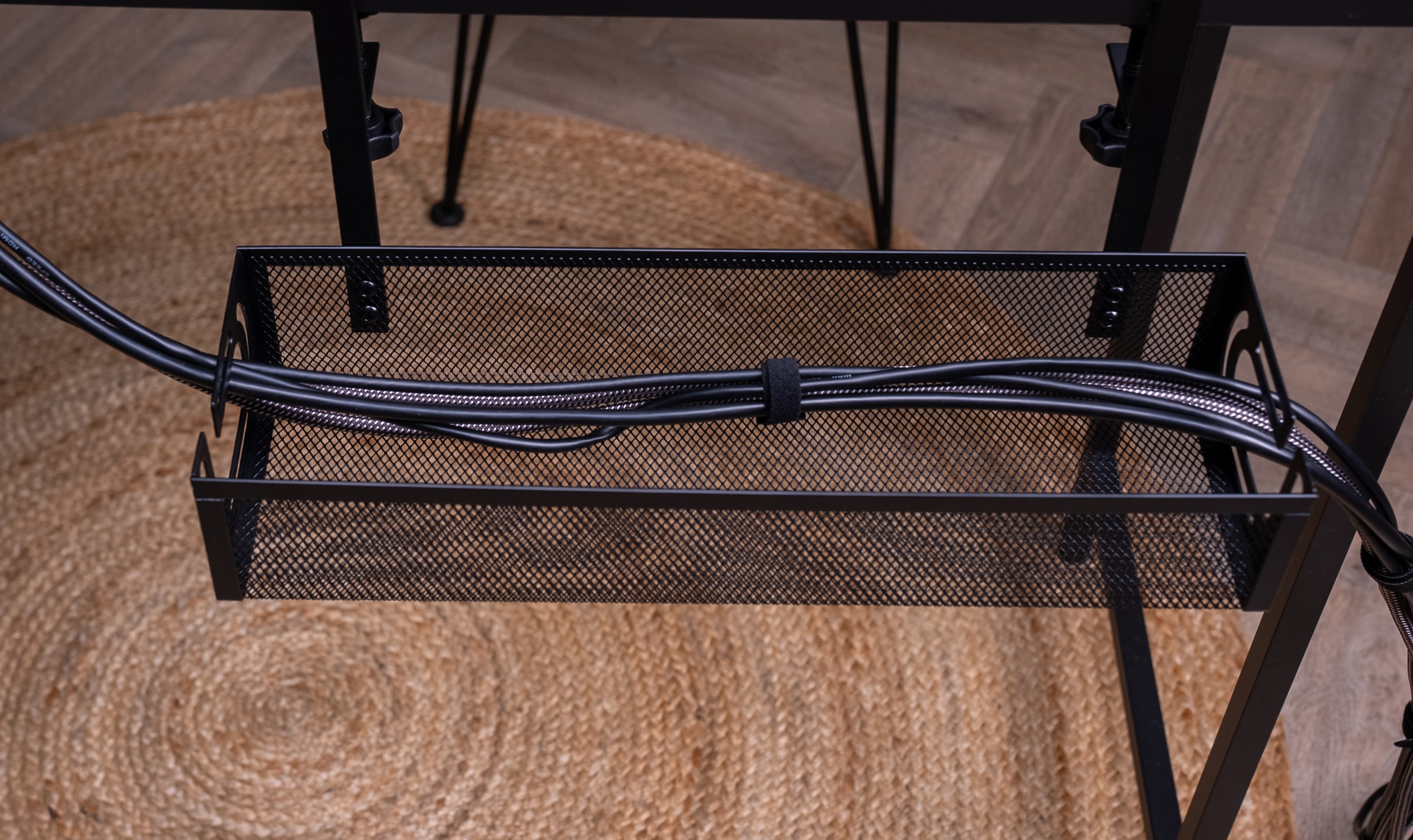 Under-Desk Cable Management Tray